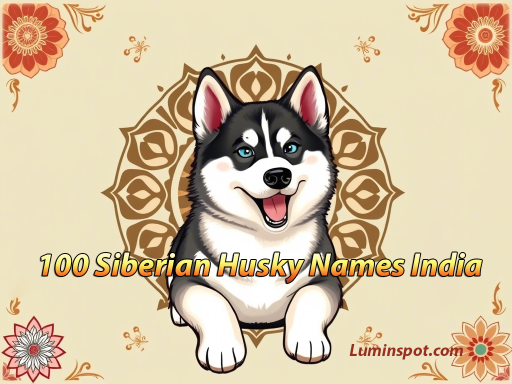 100 Siberian Husky Names India