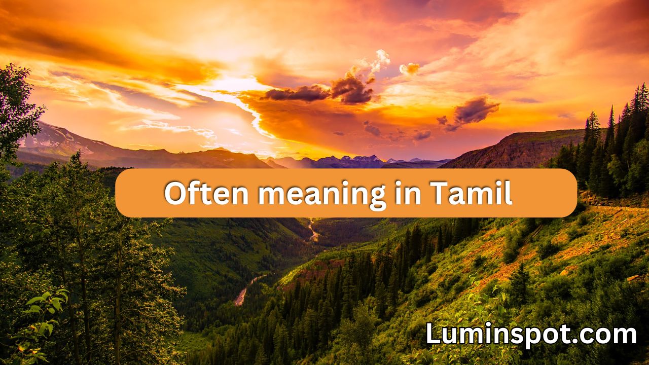 Often meaning in Tamil