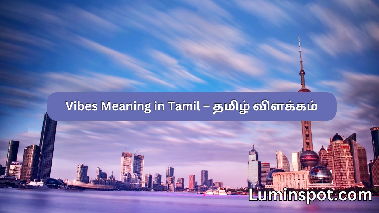 vibes meaning in tamil